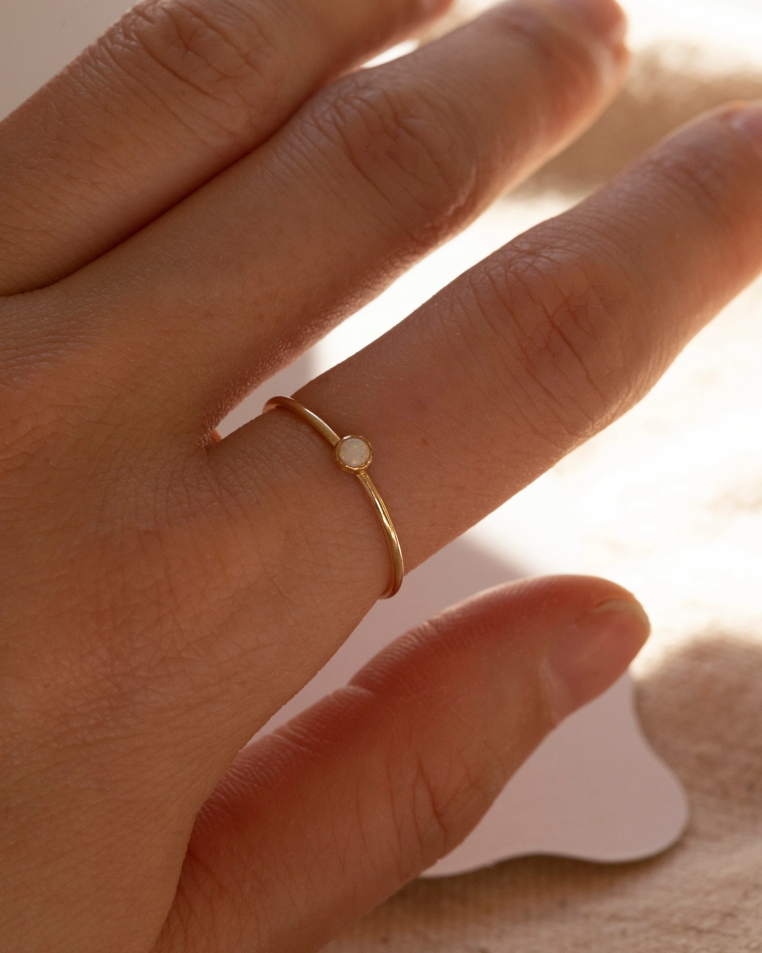 Tiny Opal Ring - Image 8