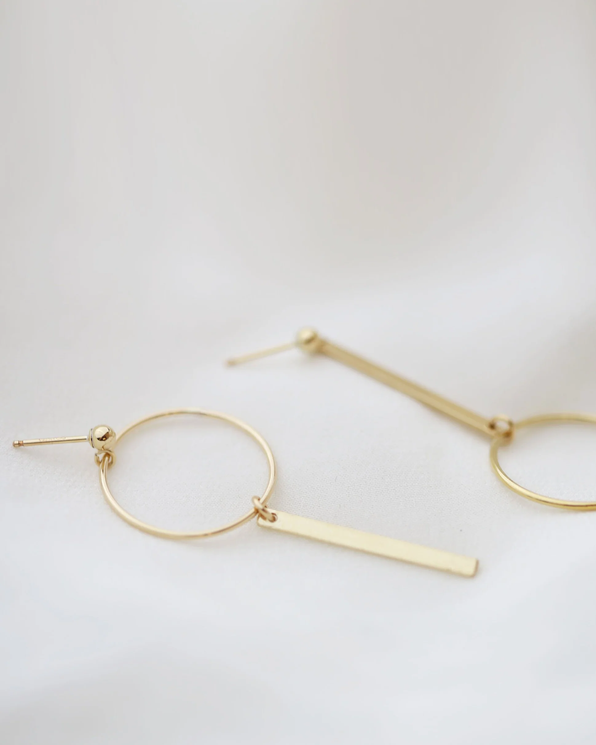 Unbalanced Halo Earrings - Image 3